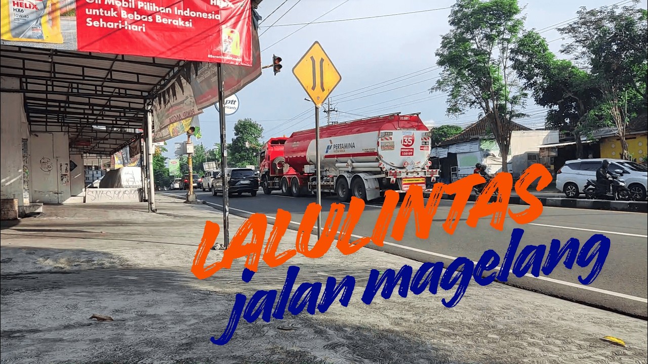 Keadaan lalulintas pada jam kerja di jalan magelang Yogyakarta #RRD #yogyakarta