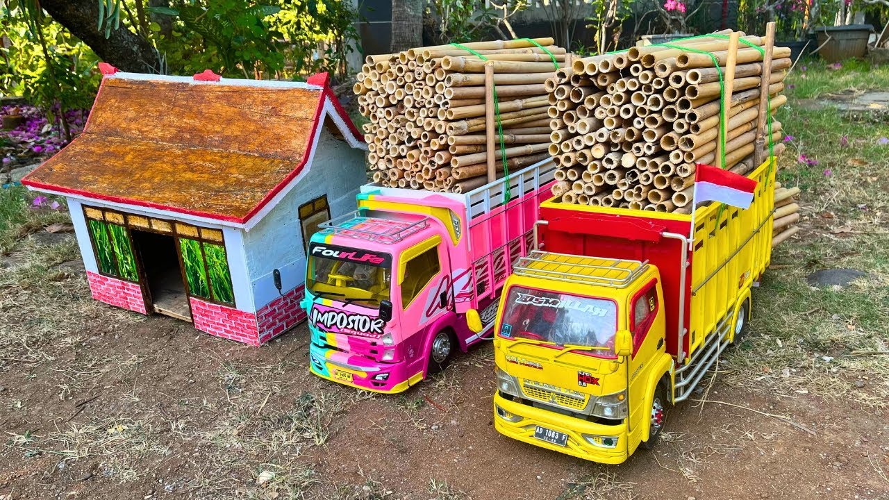 RC Truk Isuzu Giga, TRUK OLENG, Truk Canter, Truk Muat Berat Sopir Miniatur Truk RC