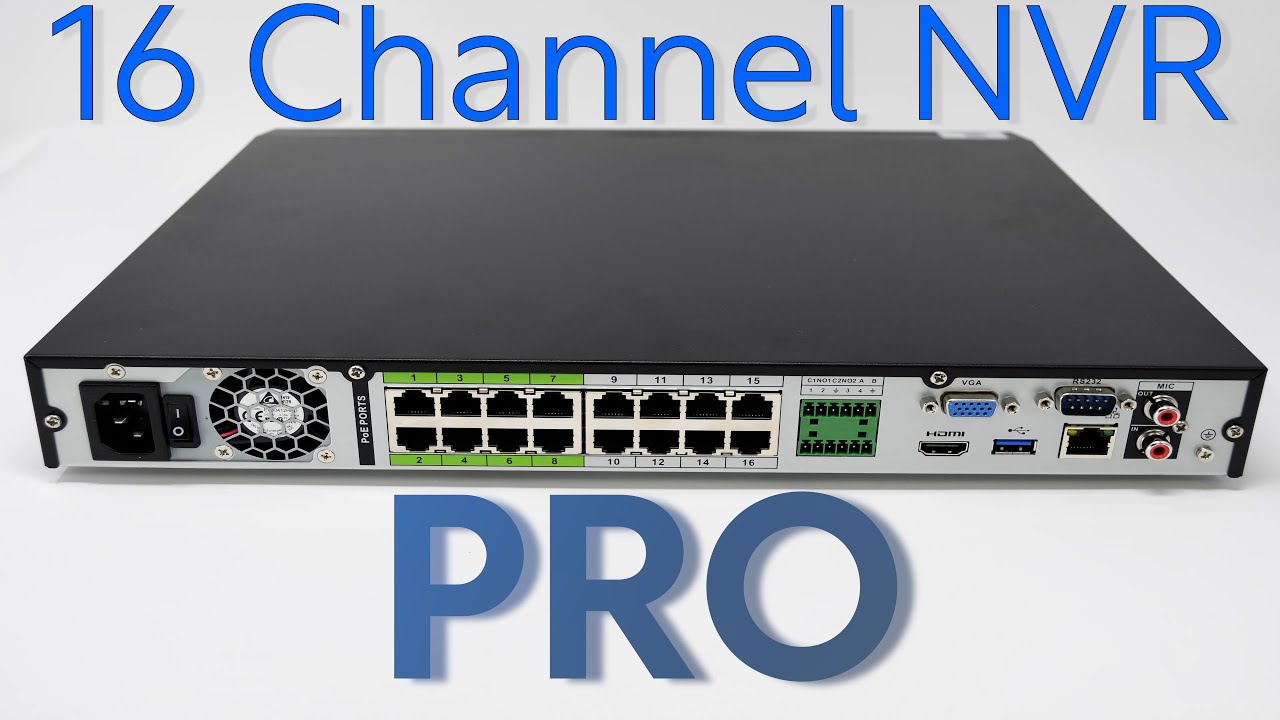 Montavue NVR Series: 16 Channel 4K PoE PRO NVR