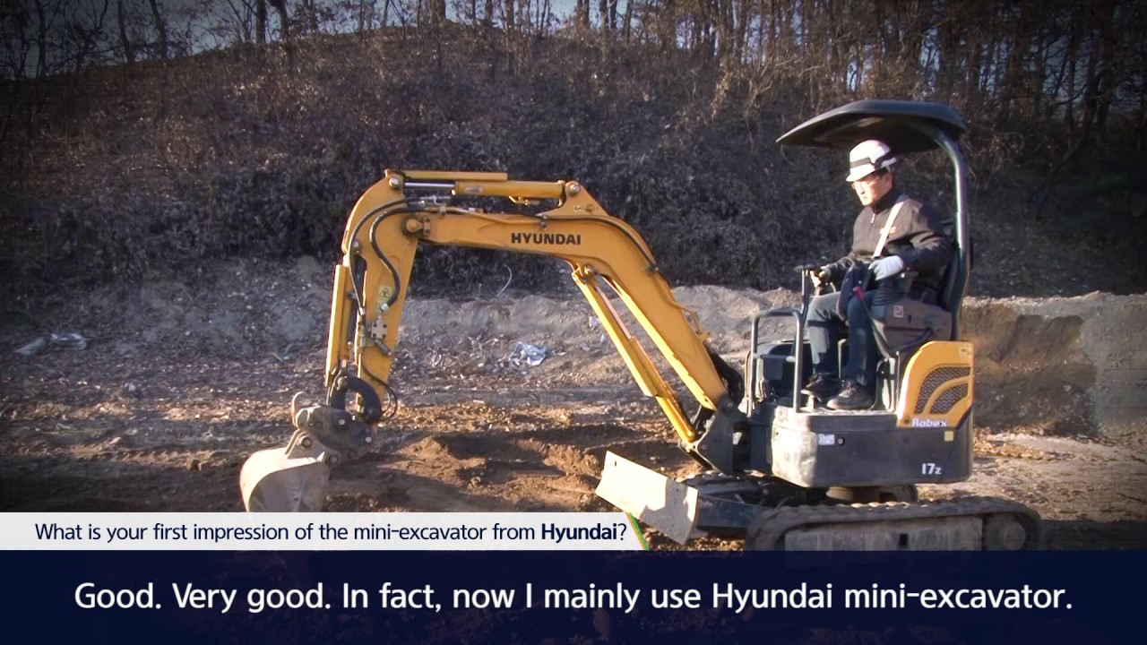 hyundai mini excavator testimonial video