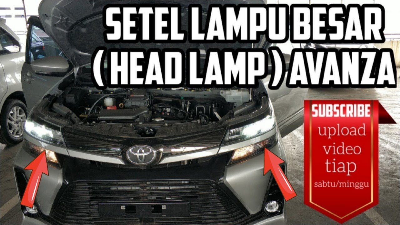 CARA MENYETEL HEAD LAMP (LAMPU BESAR) TOYOTA AVANZA▶️ SETEL ATAS-BAWAH KANAN-KIRI (SUBTITLES 🇮🇩&🇬🇧)