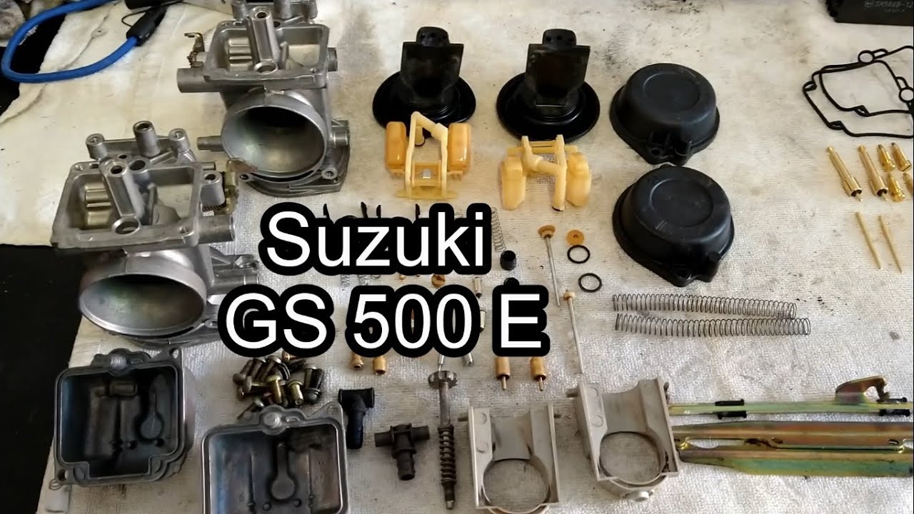 Suzuki GS 500 E  #3 Myje gaźniki, uszczelniam króćce i walczę z ustawieniami gaźników