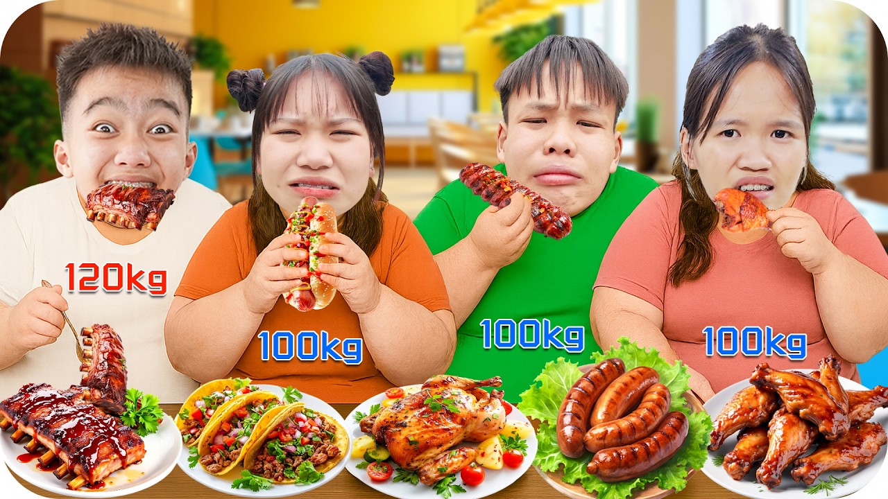 Thử Thách Tăng Cân Thần Tốc - Tìm Ra Vua Bụng Bự | Min Min TV Minh Khoa