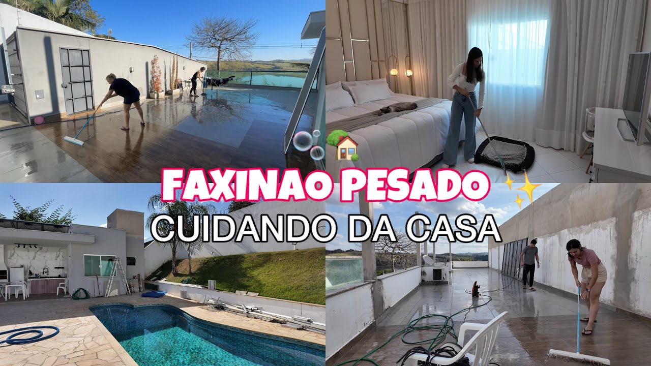LAVEI TUDO, FAXINA PESADA NA CASA POS REFORMA  🏠💕 ELES ACABARAM COM TUDO 😰| MOTIVAÇÃO DE FAXINA CEDO