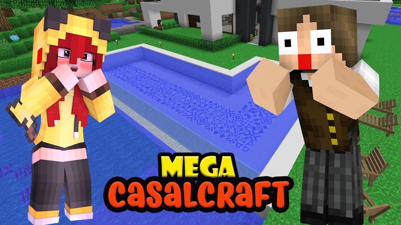 FIZEMOS UMA PISCINA GIGANTE :O | MEGA CASALCRAFT #26