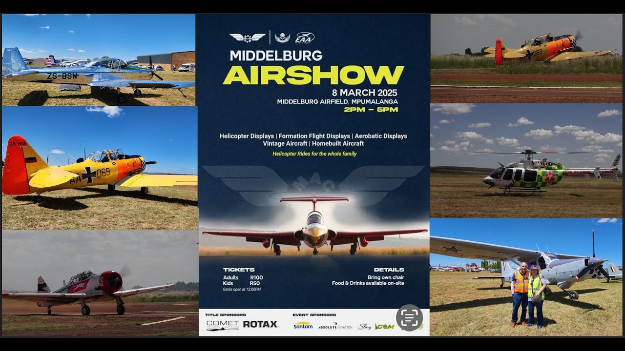 Part 2 of the Middelburg Airshow, in Mpumalanga , South Africa (4K)