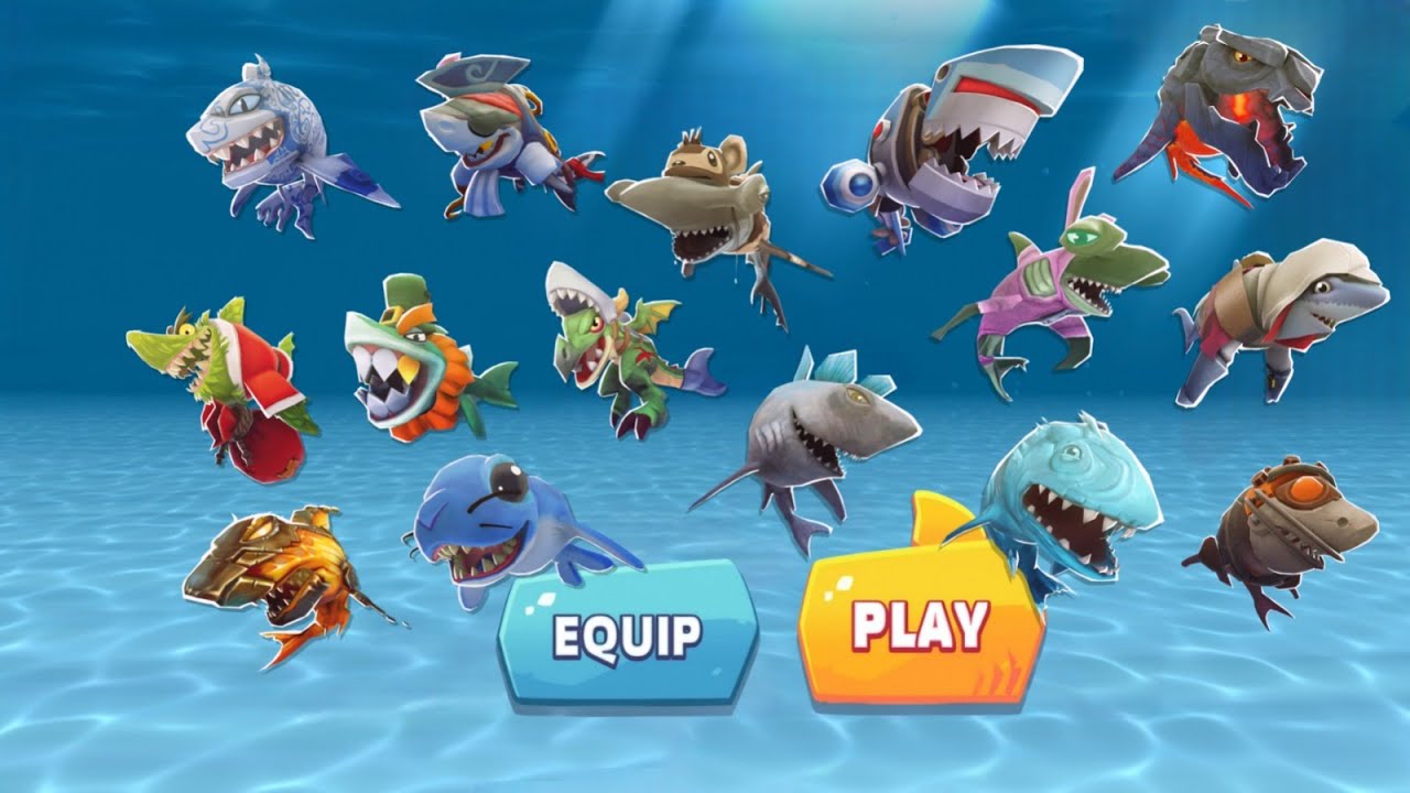 ALL PETS UNLOCKED AND GAMEPLAY - Hungry Shark Evolution