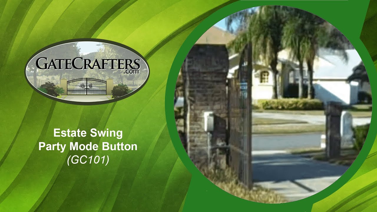 How To Use Estate Swing Party Mode Button (CG101) For Driveway Gate Openers