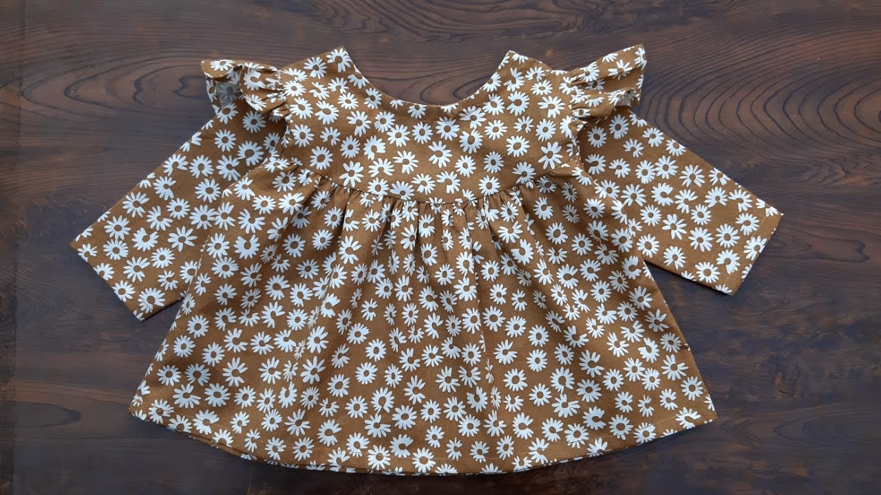 New Born Baby Frock Cutting And Stitching | Baby Frock Cutting And Stitching