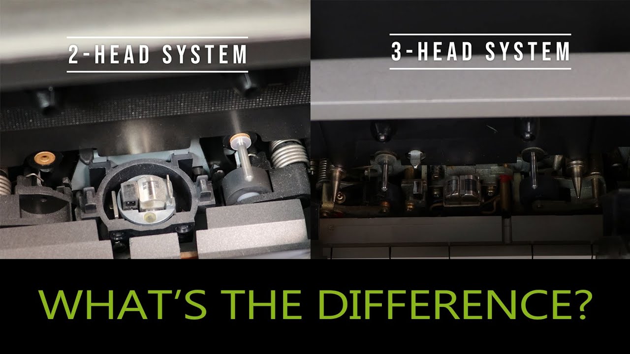 What is a 3-Head Cassette Player? | 2-Head vs 3-Head Tape Decks