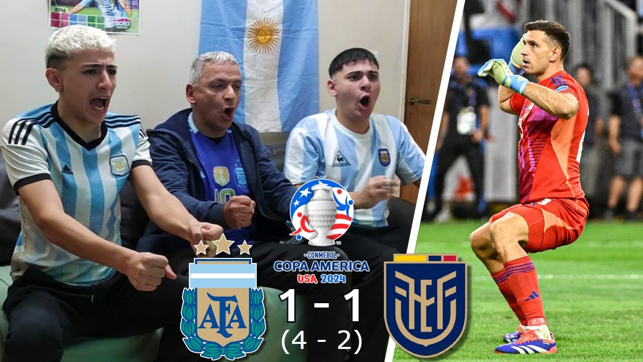 Reacción de Argentina 1(4) - (2) 1 Ecuador | Copa América 2024