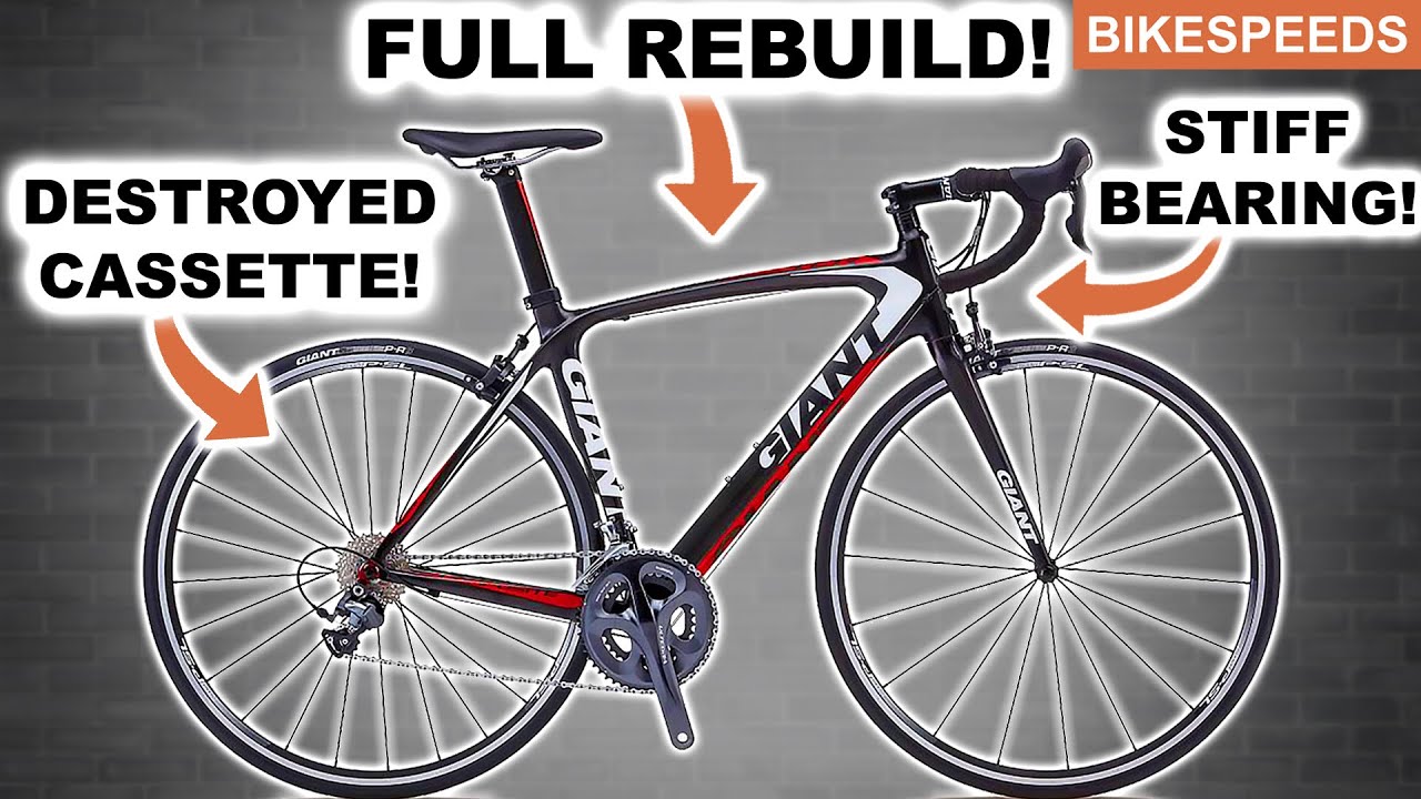 Worn Out Giant TCR Service! Road Bike Rebuild Restoration!