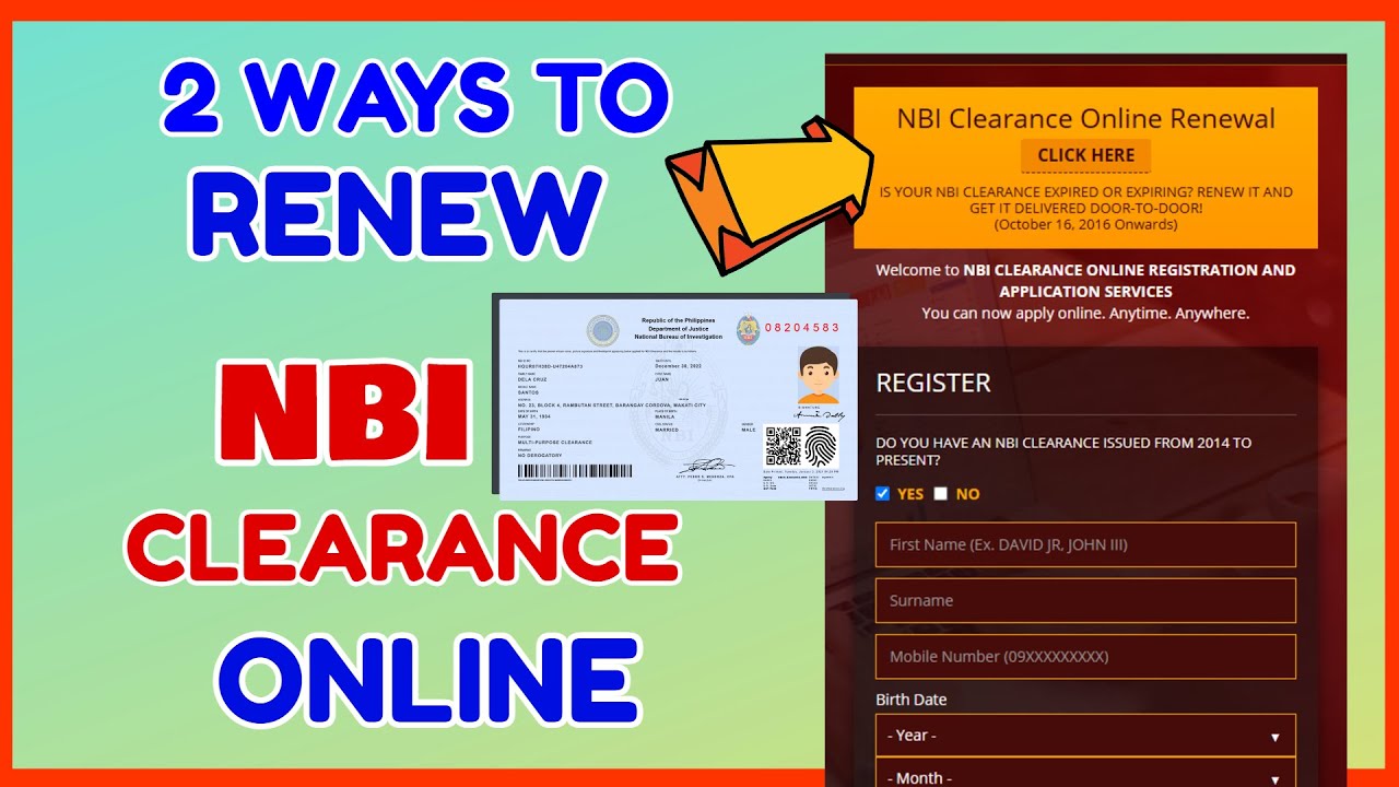 Продление NBI онлайн: как продлить разрешение NBI онлайн? Сколько стоит доставка NBI на дом?
