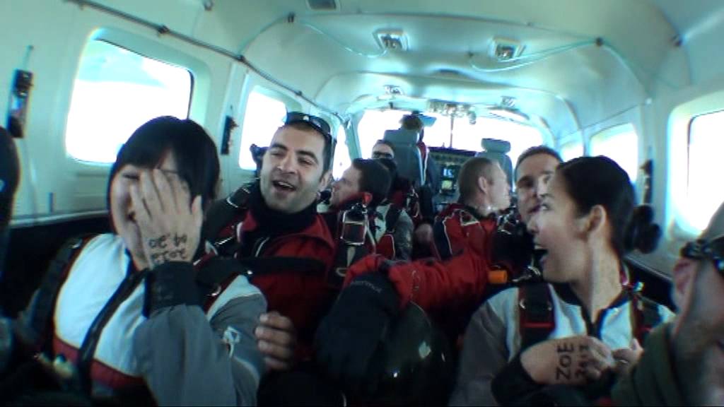 NZONE Skydive New Zealand Taiwanese customer - skydiving over Queenstown