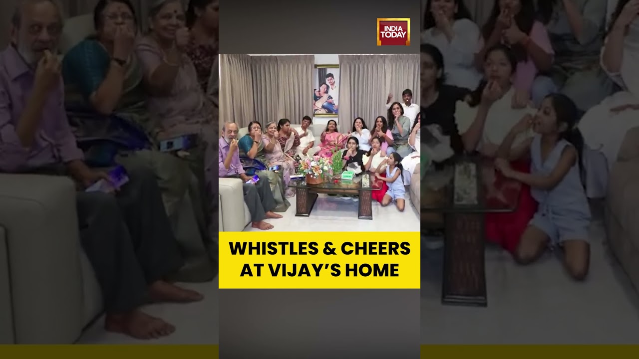 Tamil Nadu Elections 2026: Vijay&rsquo;s Family Blows Whistles as TVK Leads in Over 100 Seats