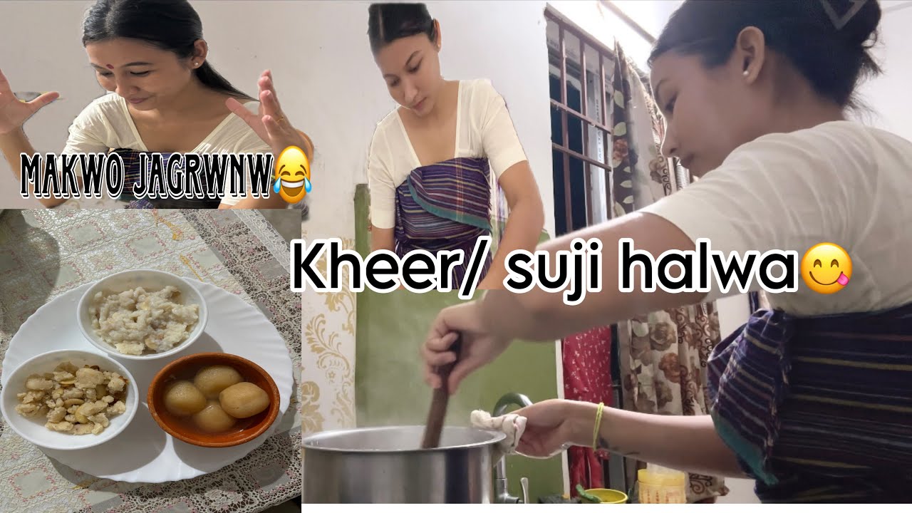 Laxmi puja special 💞Kheer / suji halwa Songbai 😋 @BitharaiBrahma-fq5gb