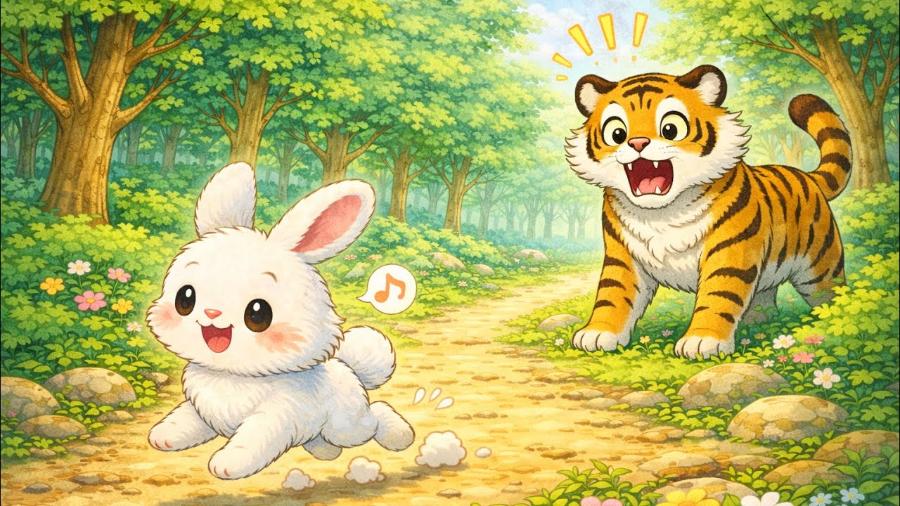 토끼와 호랑이 | 잠자리동화, 엄마동화, 교육동화, 전래동화