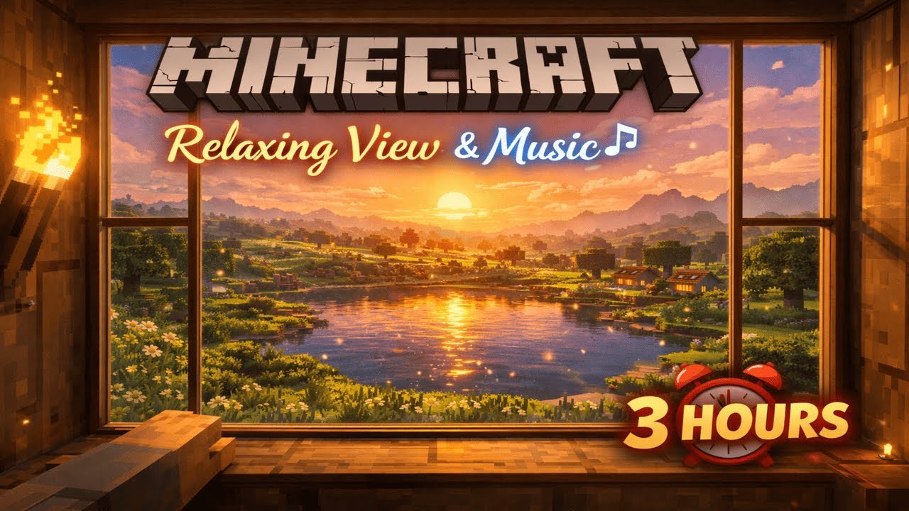 Minecraft • Cozy Ambience & Relaxing Music 3 Hours