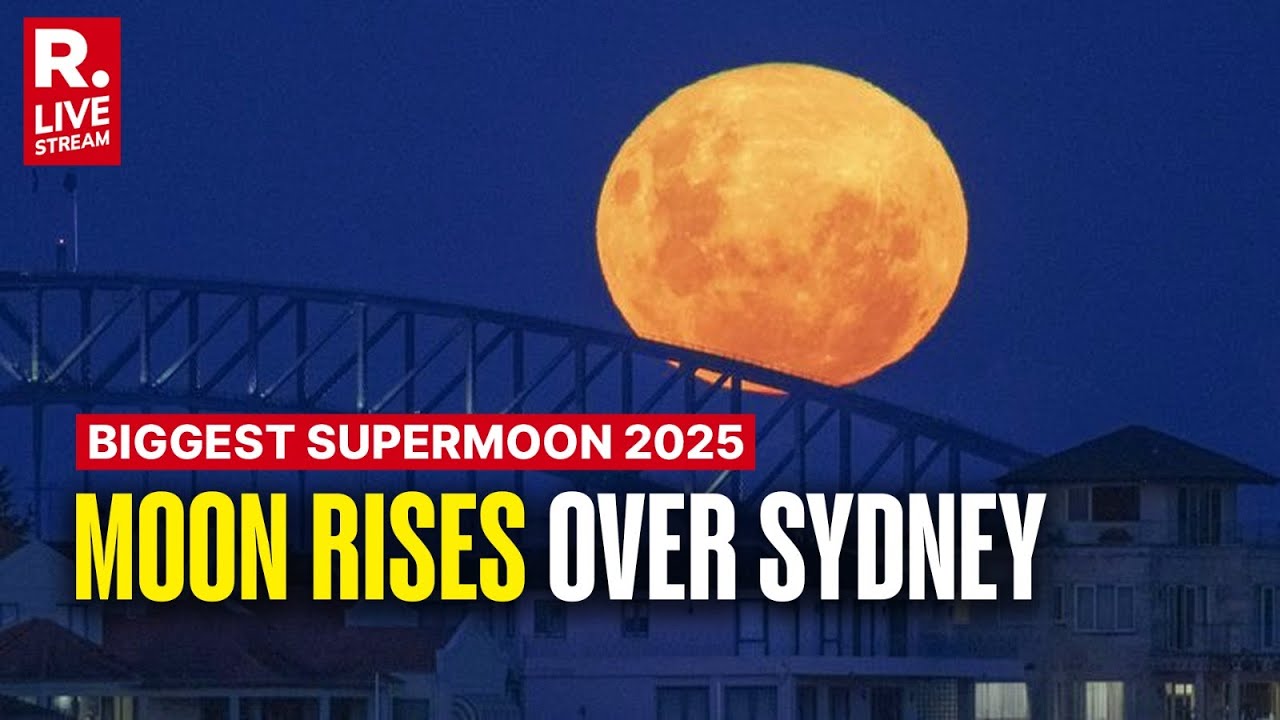 Biggest Supermoon of 2025 LIVE: 'Beaver' Moon Rises over Sydney's iconic Bondi Beach I Australia