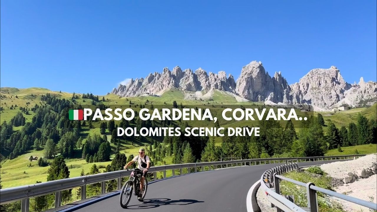 🇮🇹Passo Gardena &rarr; Corvara &rarr; Longega, Dolomites | Scenic Alpine Drive | August 8th | S&uuml;dtirol, Italy