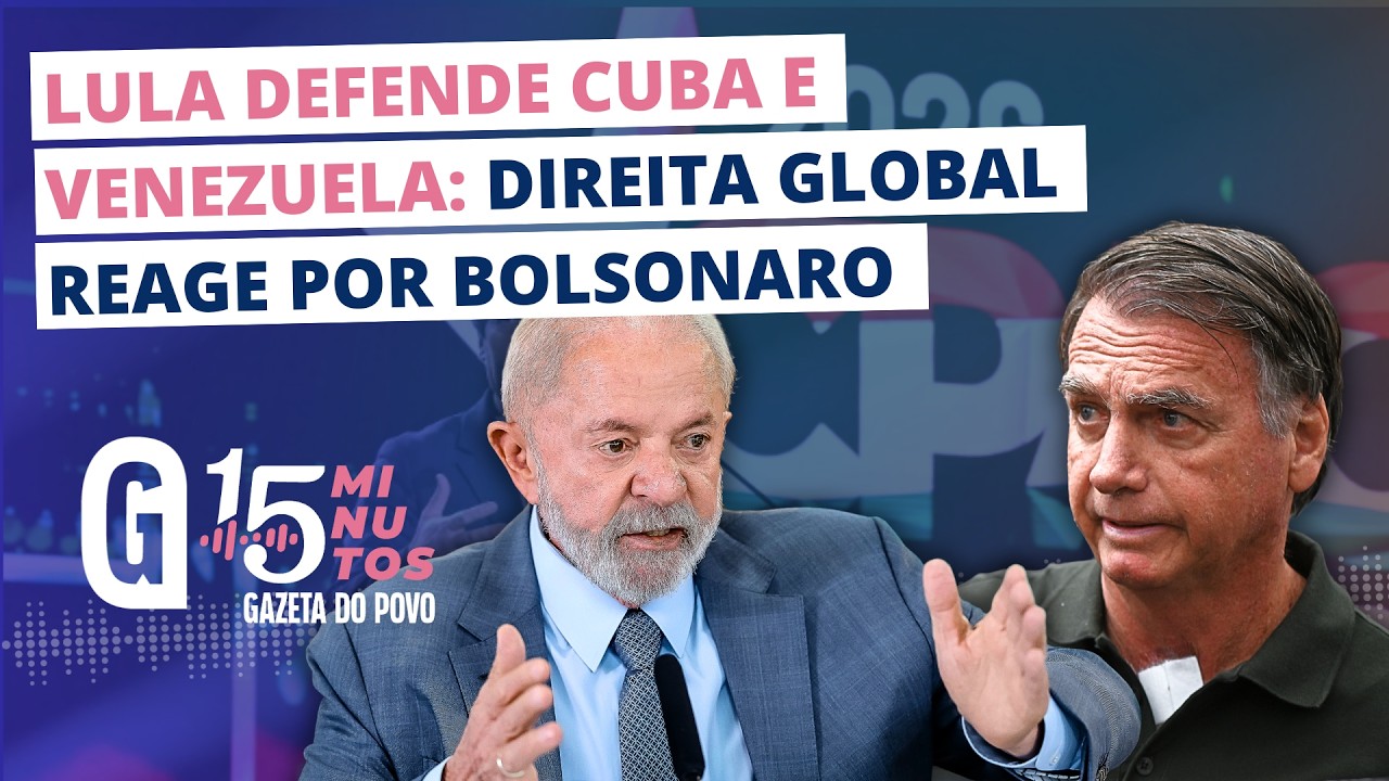 LULA ISOLA O BRASIL? Direita mundial reage e cobra liberdade para Bolsonaro | 15 MINUTOS