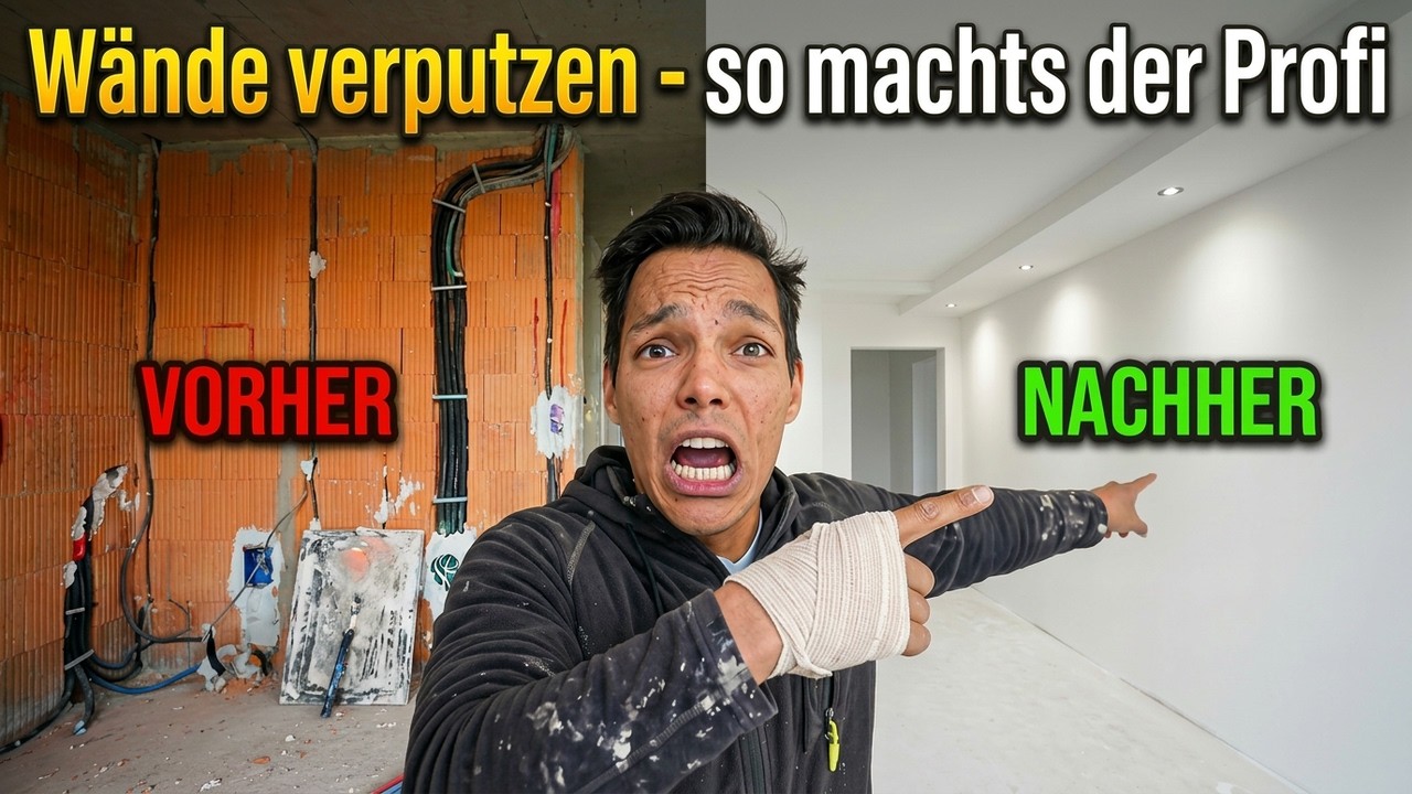 W&auml;nde verputzen leicht gemacht - so machts der Profi | Traumhaus Teil 29