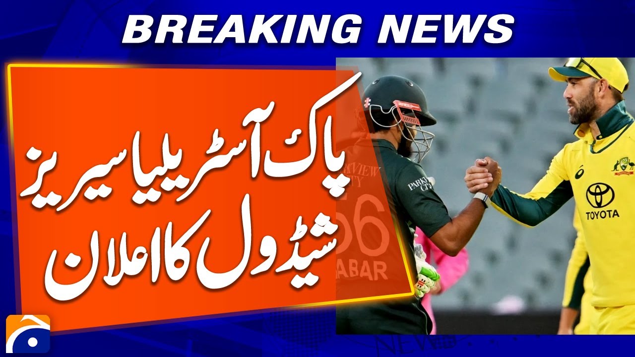 PCB Announces Schedule for Pakistan&ndash;Australia T20 Series | Breaking News | Geo News