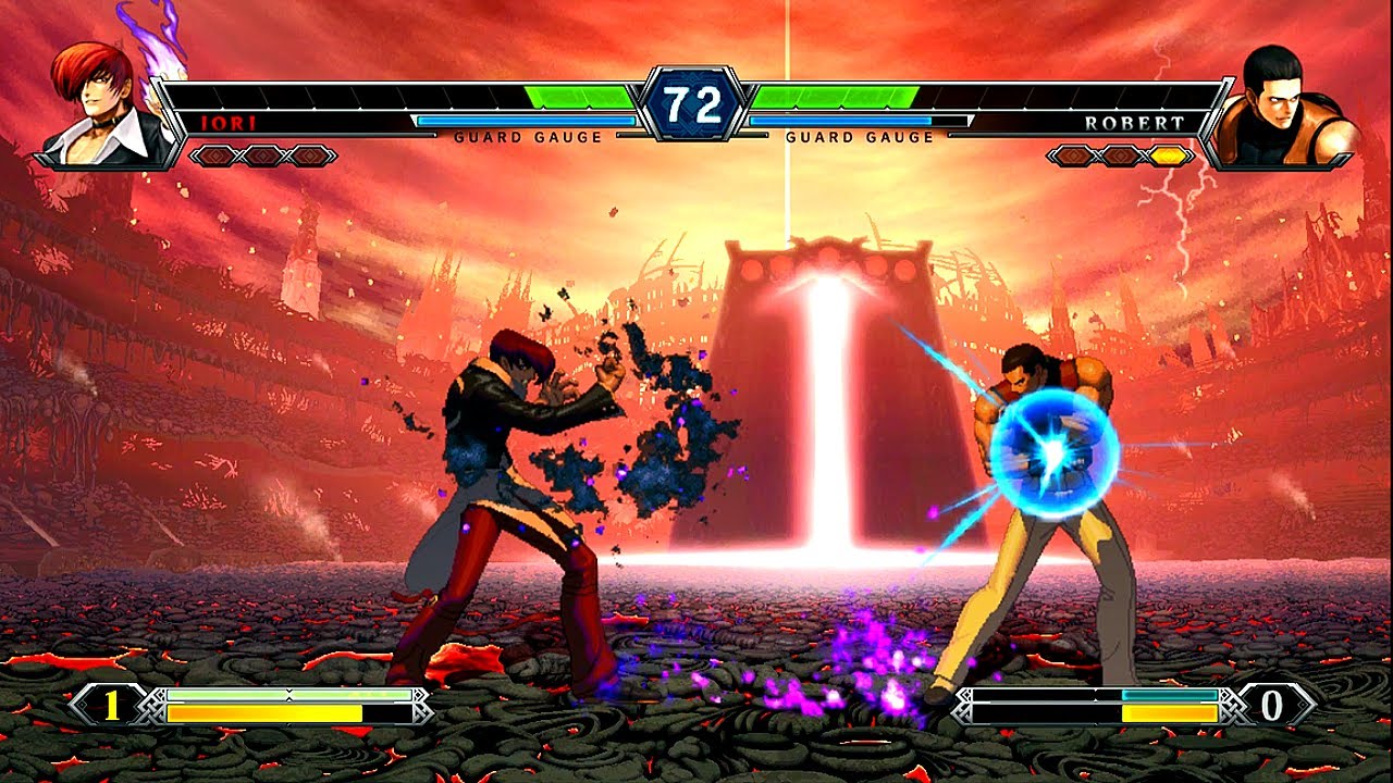 [TAS] Orochi Iori VS Robert Garcia | High Damage Combo | KOF XIII
