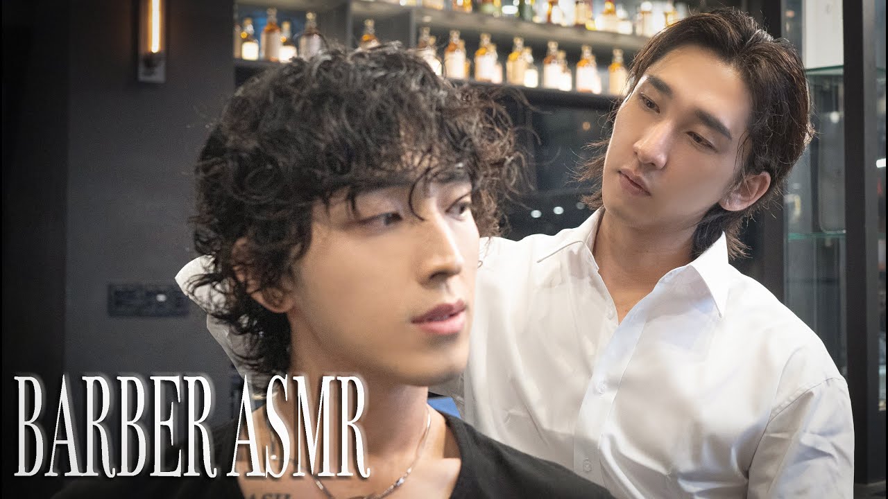 ASMR BARBER💈-장발 남자 좋아해? 히피펌 커트방법 l Do you like men with long hair? How to cut a hippie perm