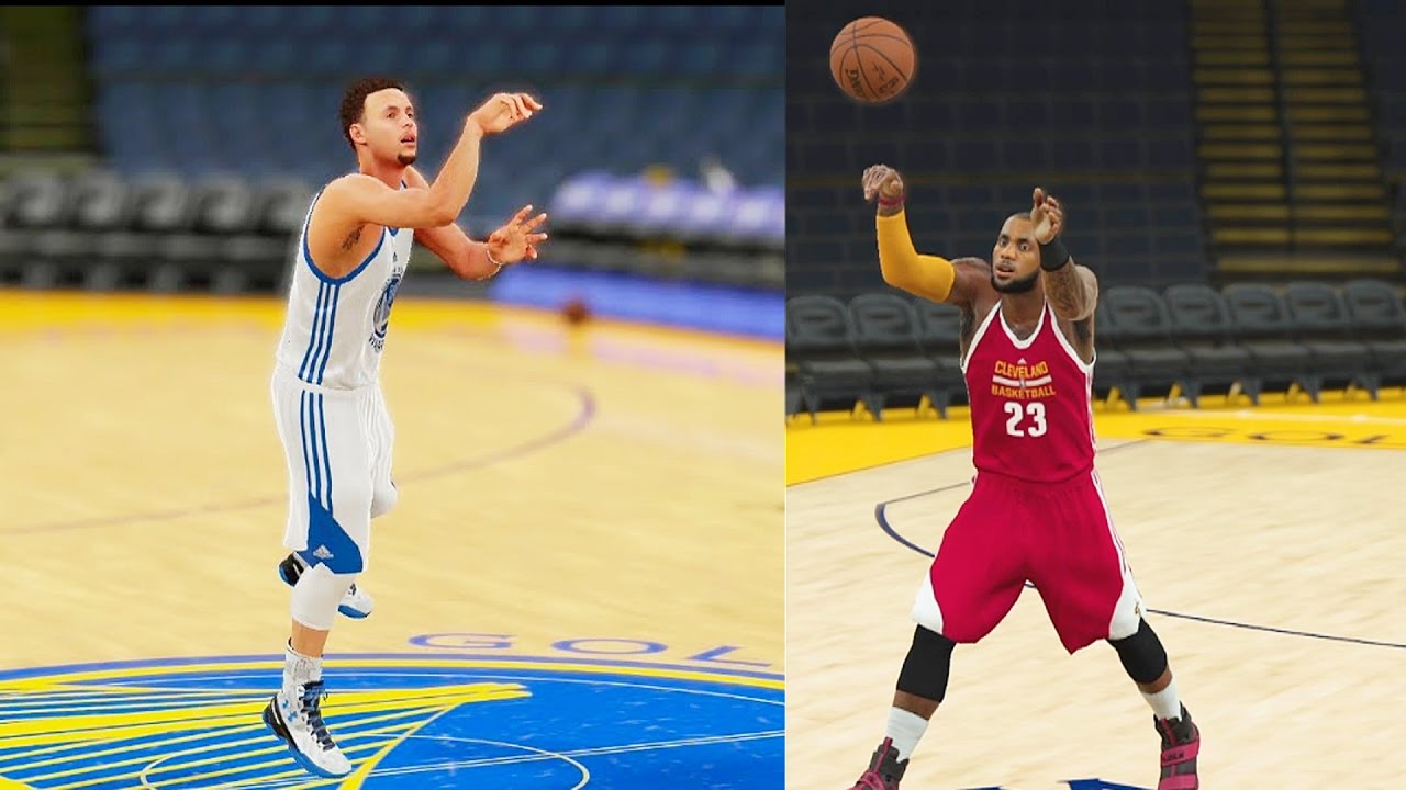 Who Can Make a Half Court Shot First? Curry, LeBron, Durant, or Kyrie? NBA 2K17