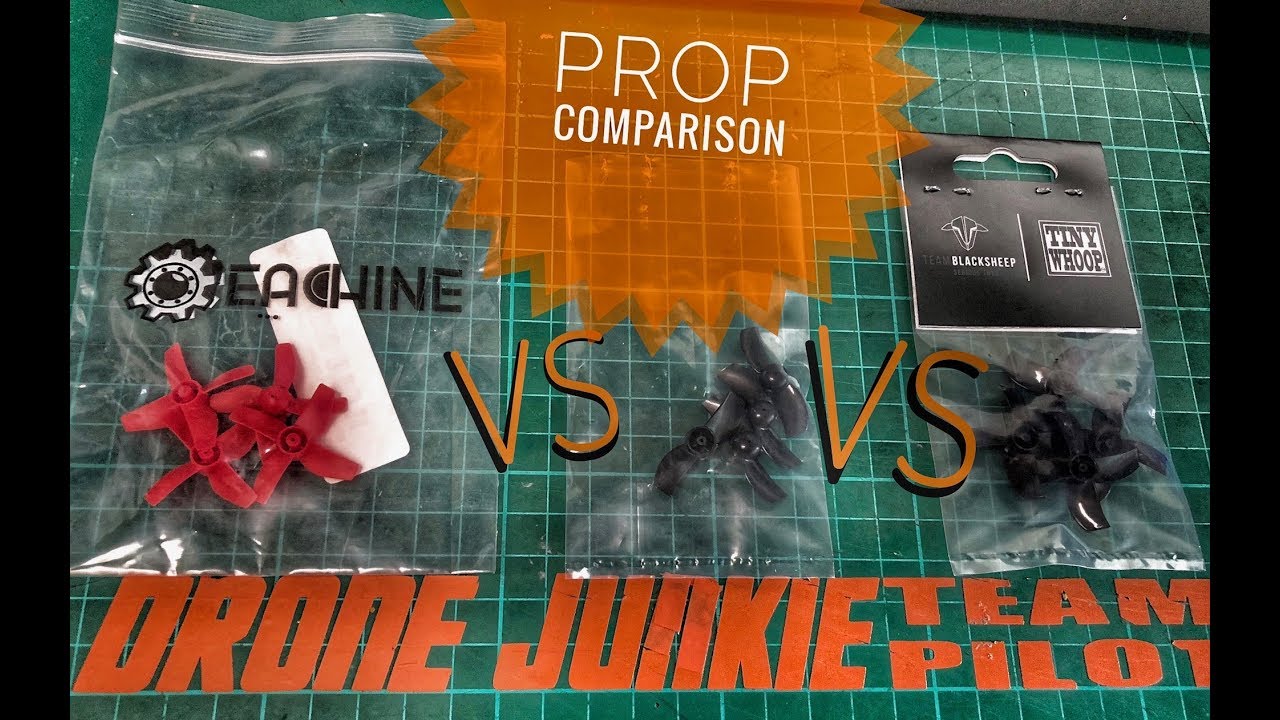 URUAV UR65 prop comparisson - Eachine vs TBS