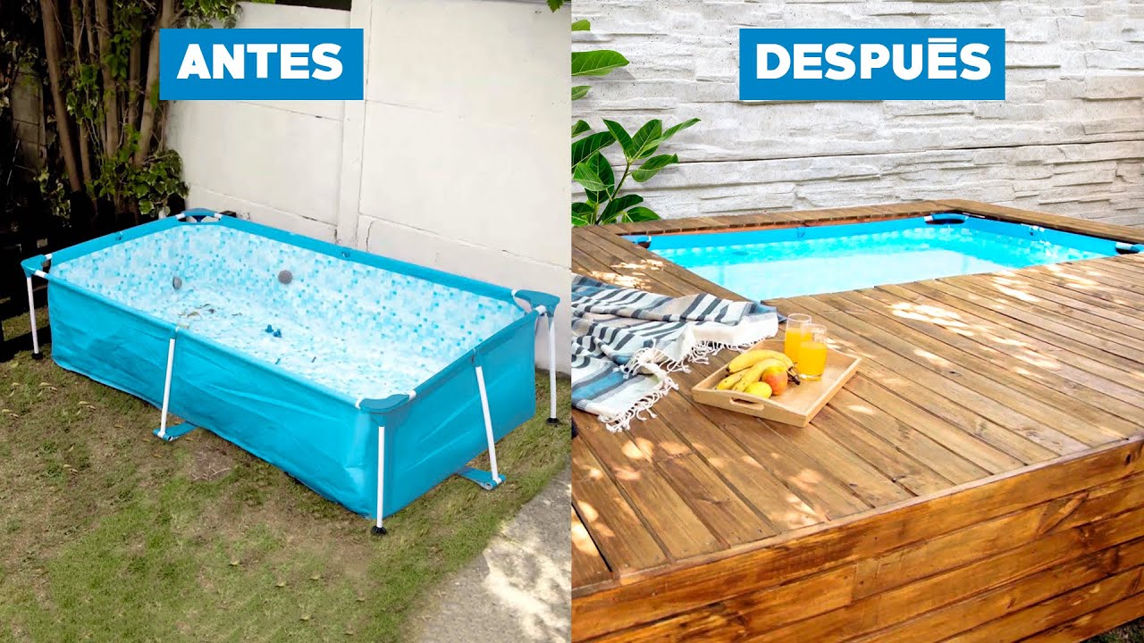 Cómo hacer un deck de madera para piscina armable