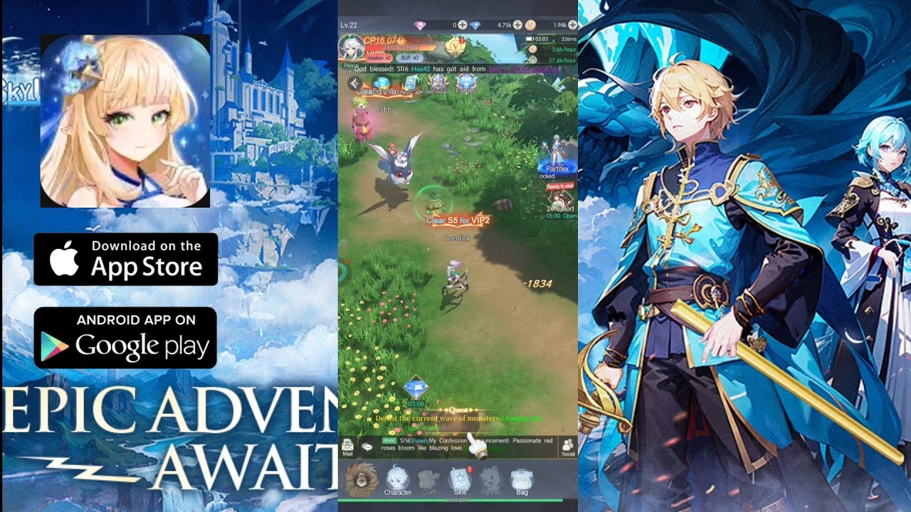 Sky Utopia Gameplay - No Commentary ( Android, IOS , english )