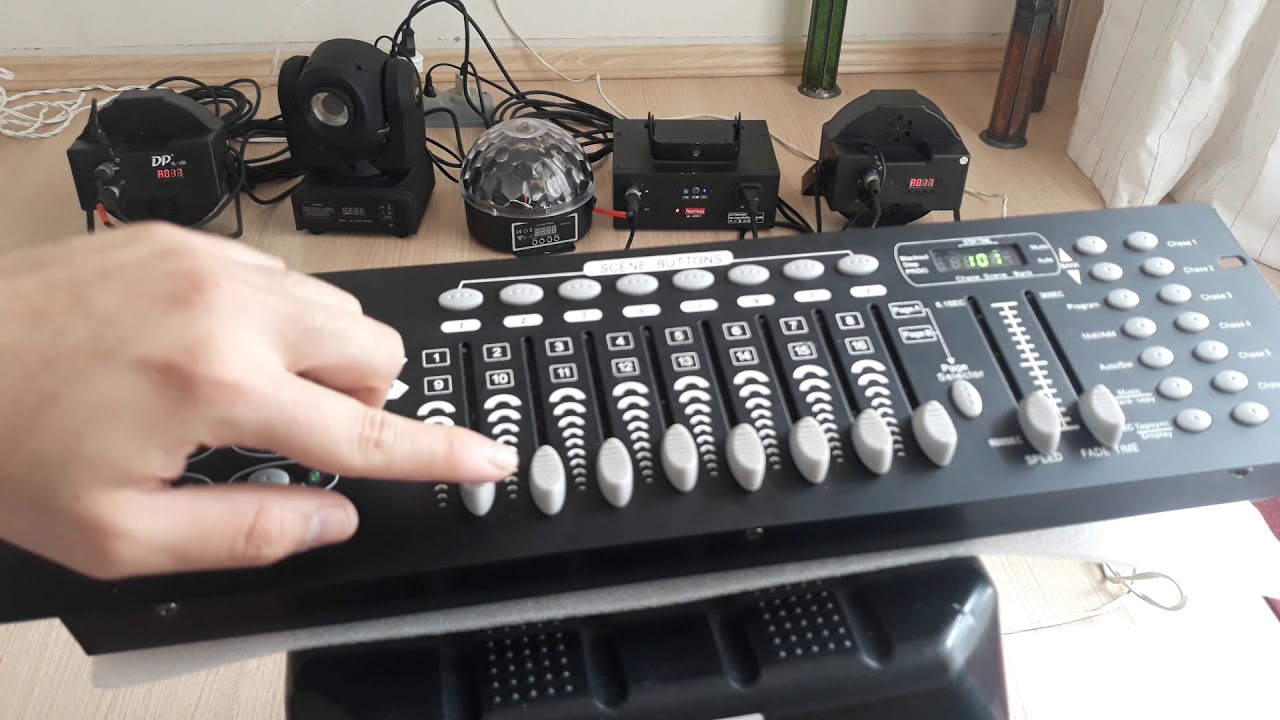 !!!DMX!!! Como Montar Uma Rede DMX +CONFIGURAÇÃO+SALVAR CENAS