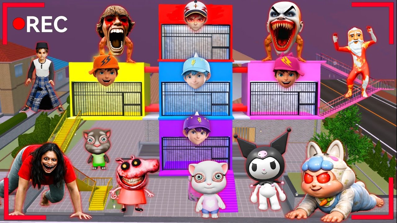 Yuta Mio Buat Penjara BOBOIBOY Warna Warni Dari Serangan MONSTER ANOMALI  Di Dunia Sakura 😱🔥😱