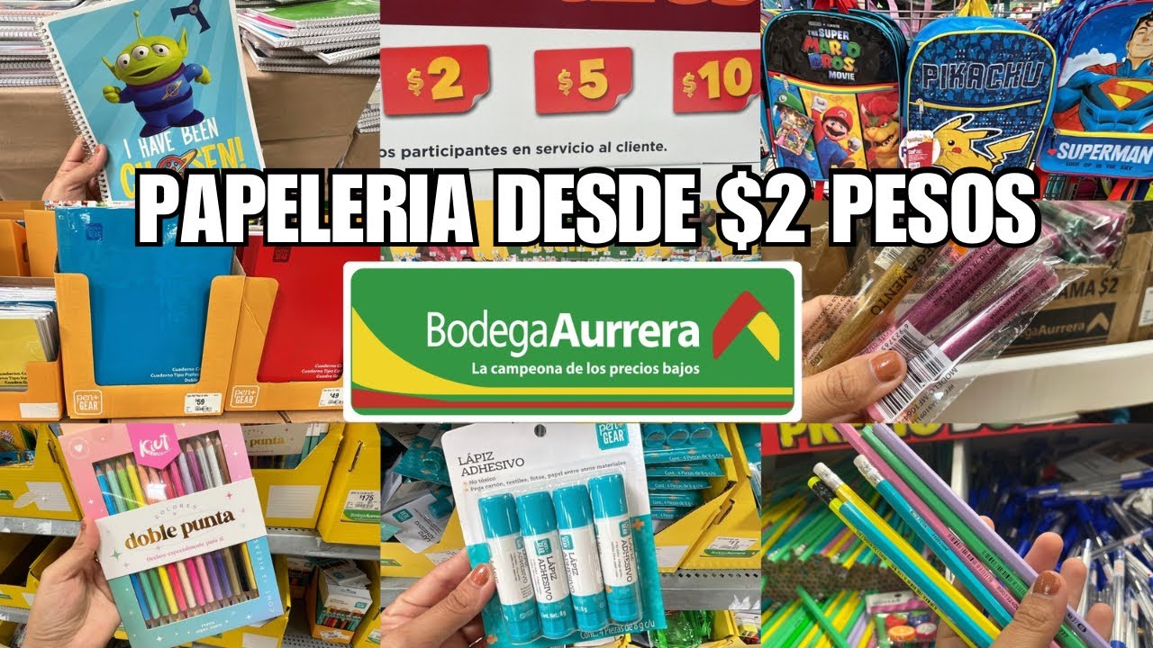 ‼️REGRESO A CLASES BODEGA AURRERÁ📚Útiles a Bajo Costo|Mochilas,Libretas,Papeleria.