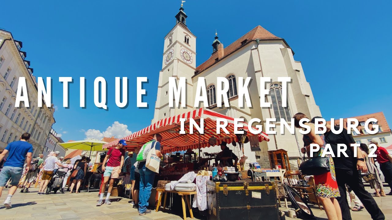 #21.🇩🇪 [Part 2/3: Antique Market in Regensburg, Germany] ~ A World Heritage Town
