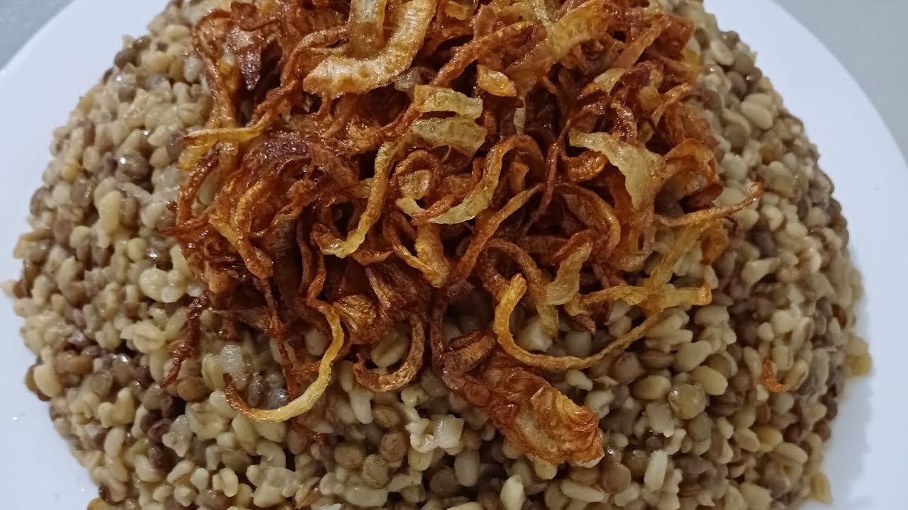 المجدرة أكلة مقدرة👑مجدرة البرغل وعالطريقة السورية❤️ ياعين وياليل شي غرام😋