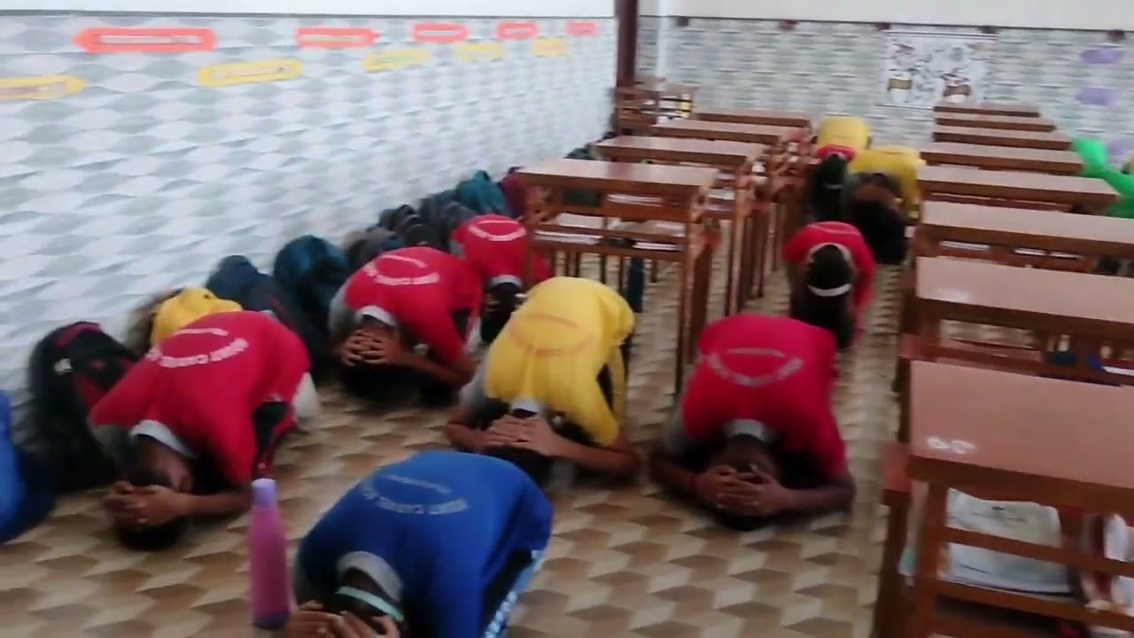 Mock drill by Mount Carmel School