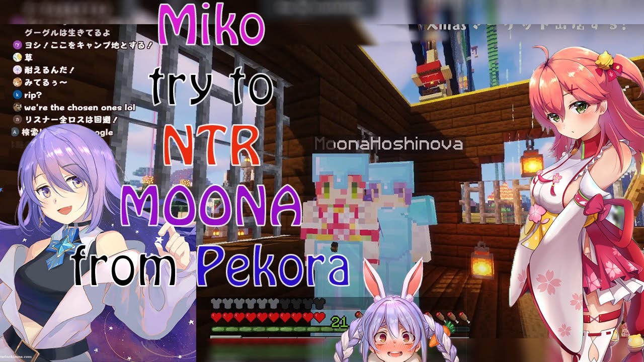 Miko try to NTR MOONA from PEKORA when YOUTUBE got 
