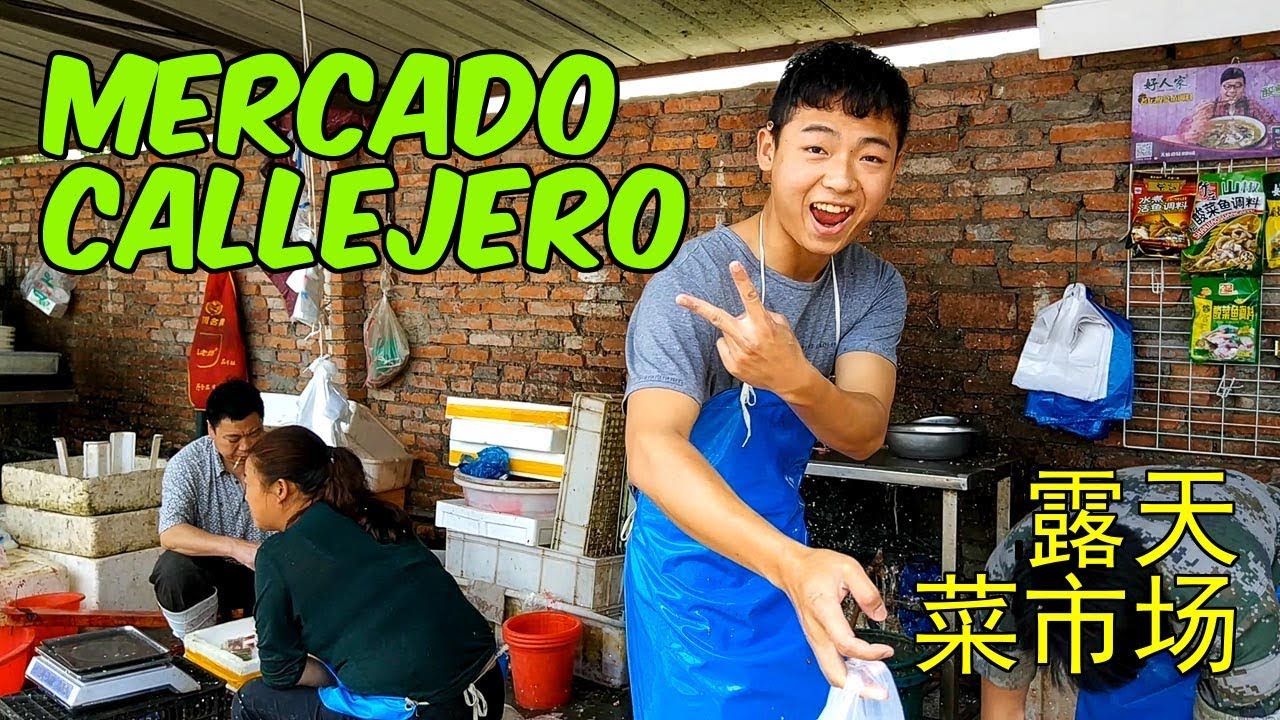 Visita a un MERCADO al AIRE LIBRE en CHINA
