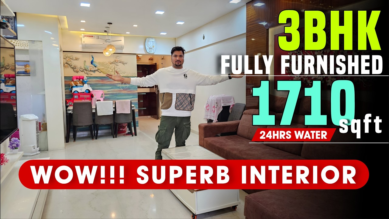 3bhk fully furnished flat sale at miraroad Mumbai/Beautiful Interior 3bhk in Indraprasth #3bhk #flat