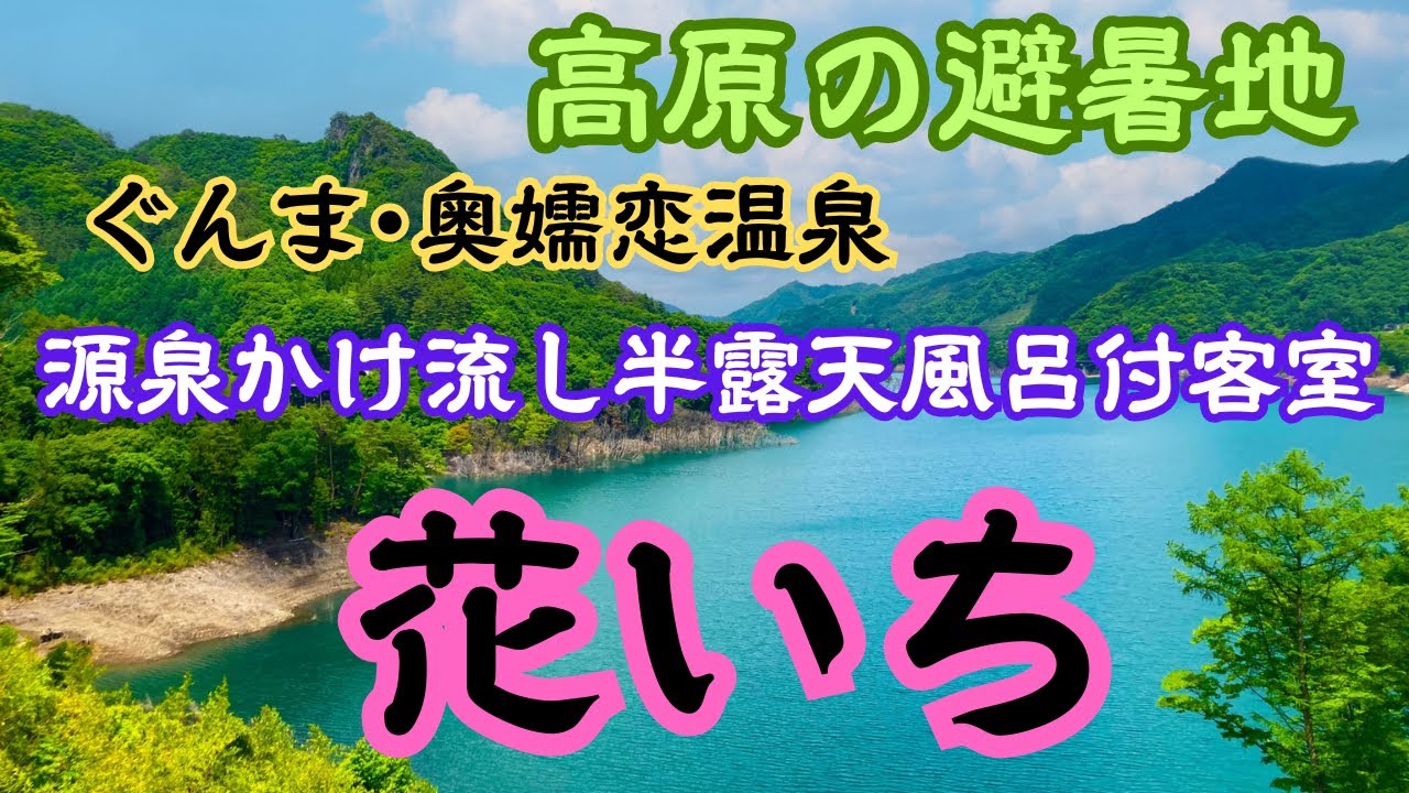 暖炉がある源泉かけ流し半露天風呂付特別室♪口コミ高評価✨ぐんま奥嬬恋温泉『花いち』さん！高原野菜を中心とした創作懐石料理は夕食・朝食ともに絶品！