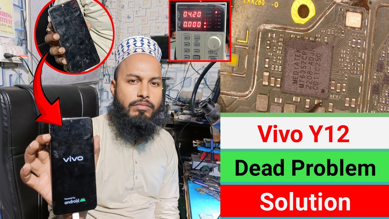 Vivo Y12 Dead Problem Solution | 0 Ampere on DC Power Supply | AR Mobile Training institute