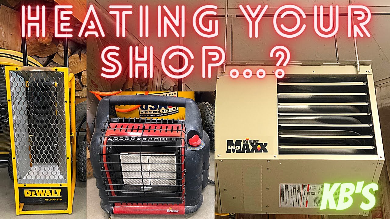 How I heat my shop (from when I started via portable heater to now with a ceiling heater).