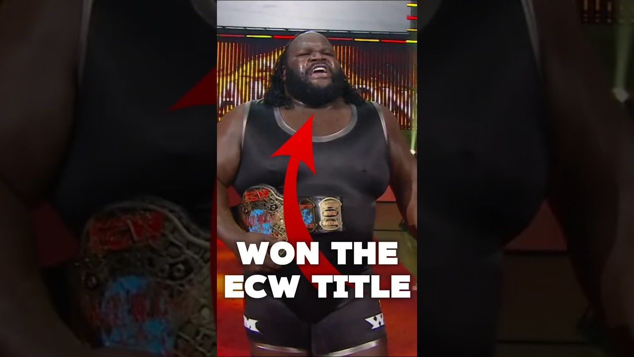 When Mark Henry won the ECW Title #wwe  #wrestling #shorts