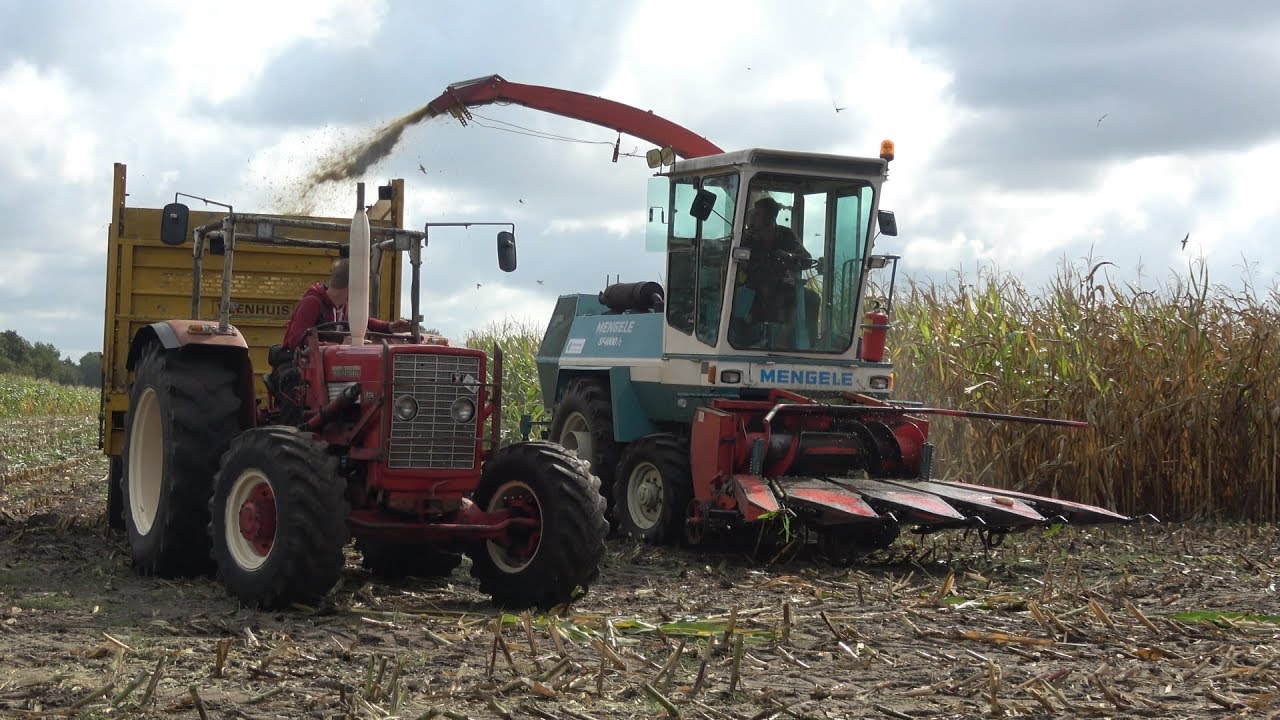 Echt mais hakselen zoals vroeger met Mengele SF4000/2 + IHC 624 en Fendt Farmer 102S en 104S (2018)