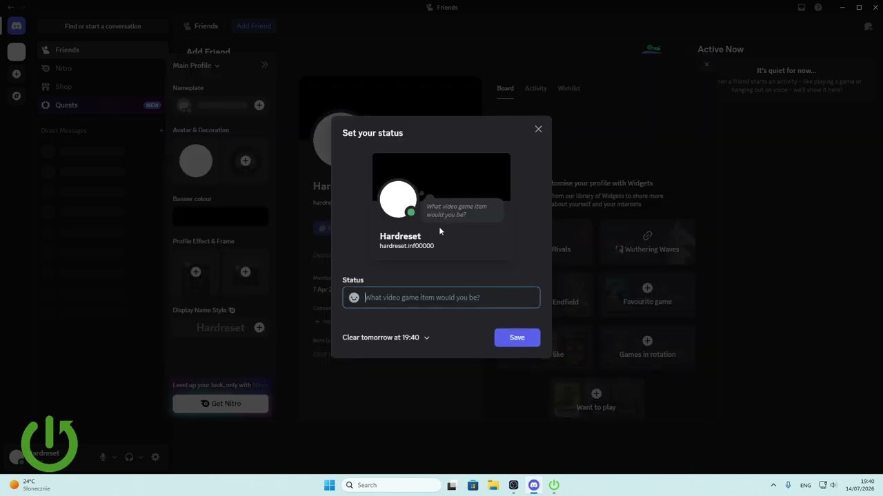 Discord &mdash; как установить пользовательский статус