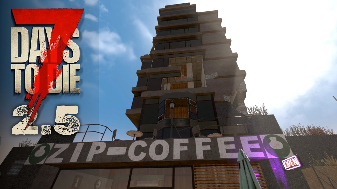 Abendtour durch den Zillion Tower | Backpacker #27 | 7 Days to Die 2.5 Survival Revival | Linux