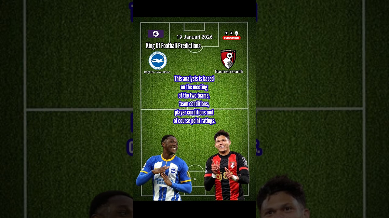 Brighton Hove Albion vs Bournemounth Score Prediction 